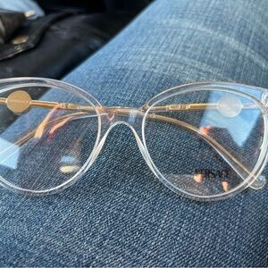 Versace Transparent Frame Eyeglasses